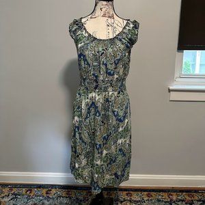 Faded Glory Paisley Dress  - Size S